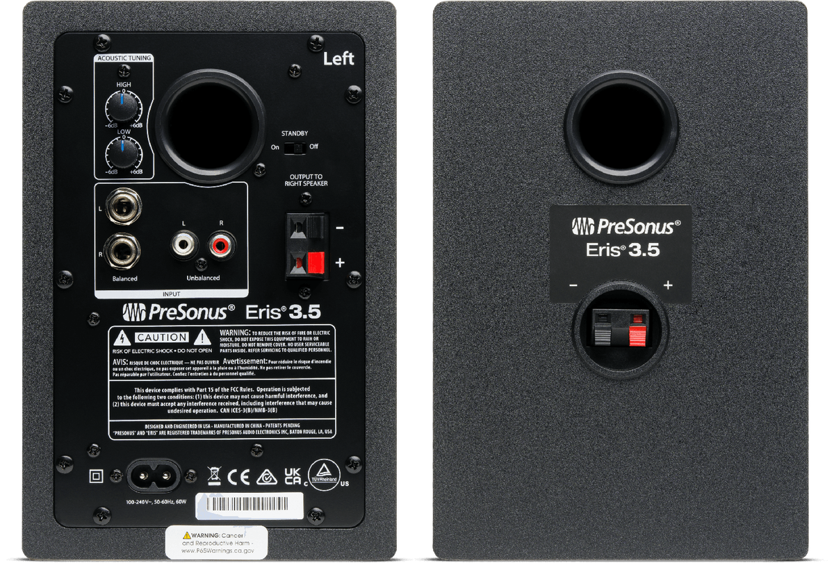 PreSonus Eris 3.5 (2nd Gen) Media Reference Monitors (Pair) - view 2