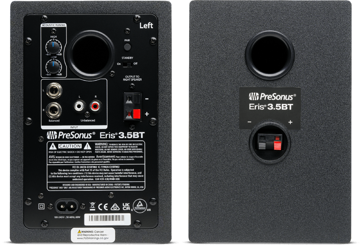 PreSonus Eris 3.5BT (2nd Gen) Media Reference Monitors (Pair) - view 3