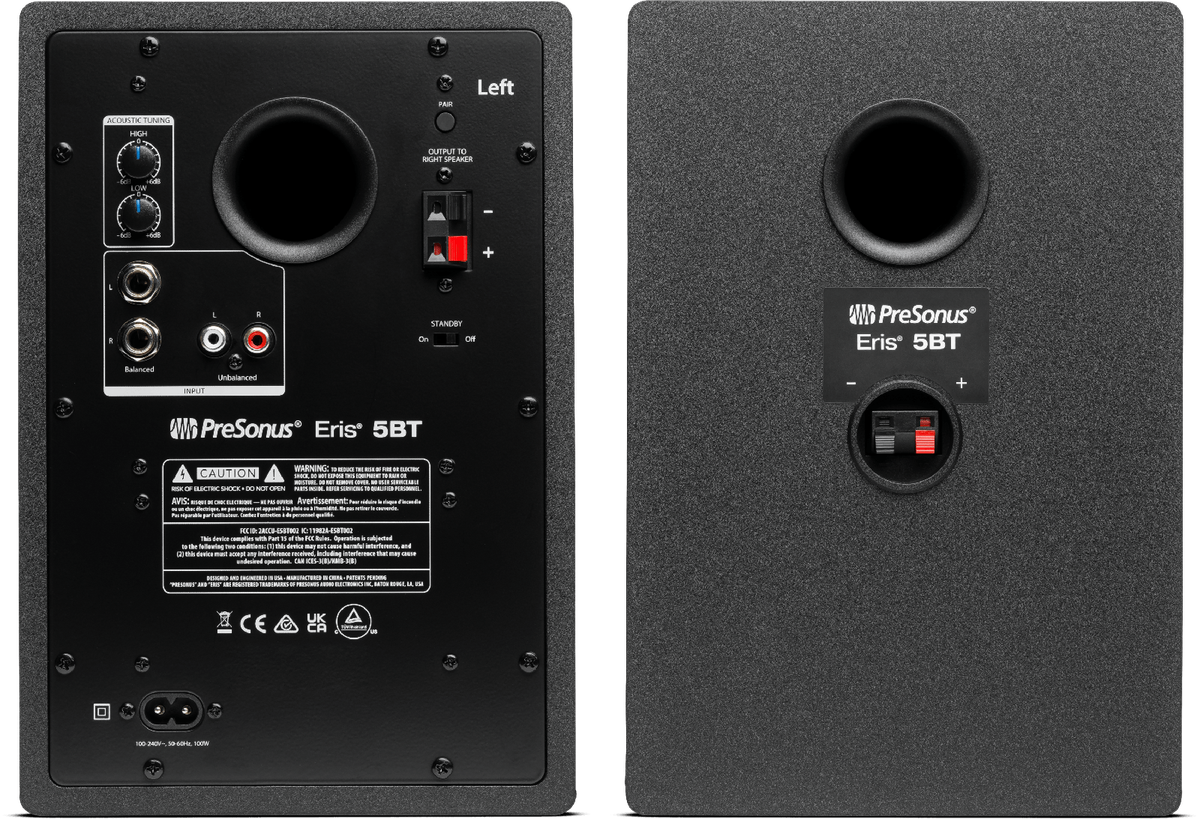 PreSonus Eris 5BT (2nd Gen) Media Reference Monitors (Pair) - view 2