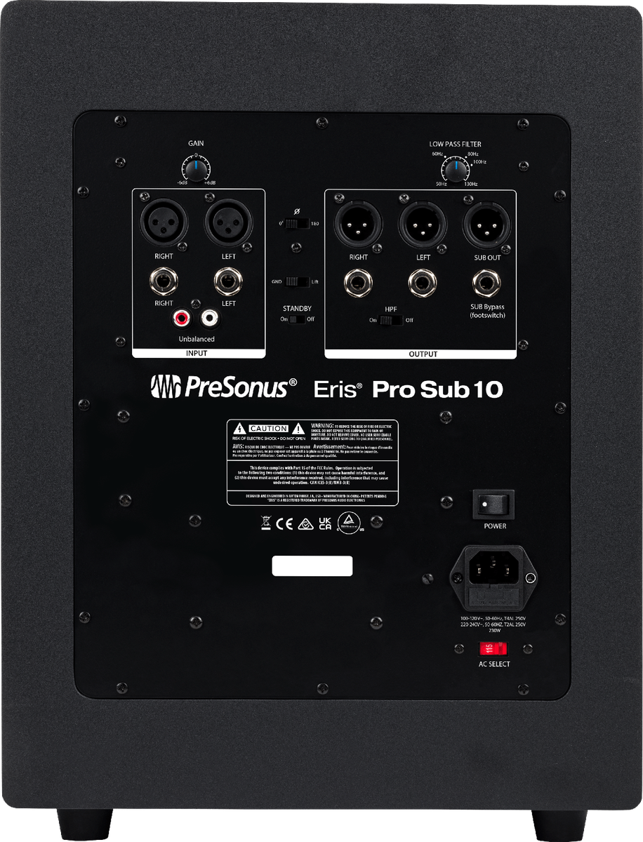 PreSonus Eris Pro Sub 10 Active Studio Subwoofer - view 2