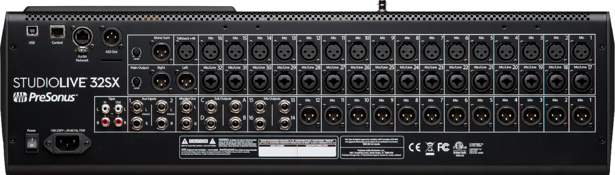 PreSonus StudioLive 32SX 40-Channel Compact Digital Console Mixer - view 2