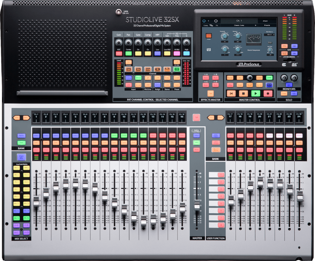 Presonus StudioLive 32SX 40-Channel Compact Digital Console Mixer
