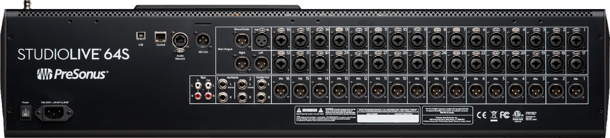 PreSonus StudioLive 64S 76-Channel Digital Console Mixer - view 2