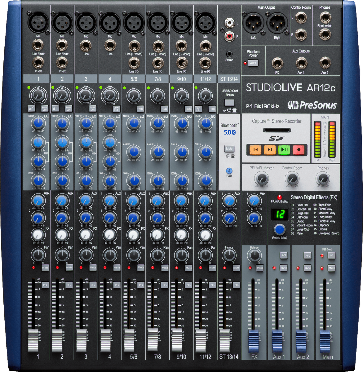 Presonus StudioLive AR12c 14-Channel Hybrid Mixer and USB Interface
