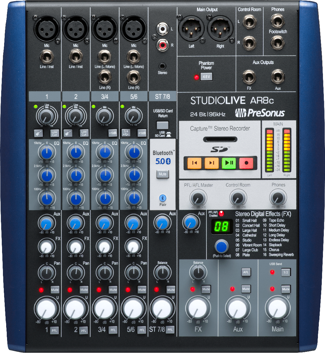 StudioLive AR8c 8-Channel Hybrid Mixer and USB Interface