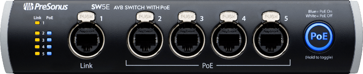 PreSonus SW5E AVB Network Switch