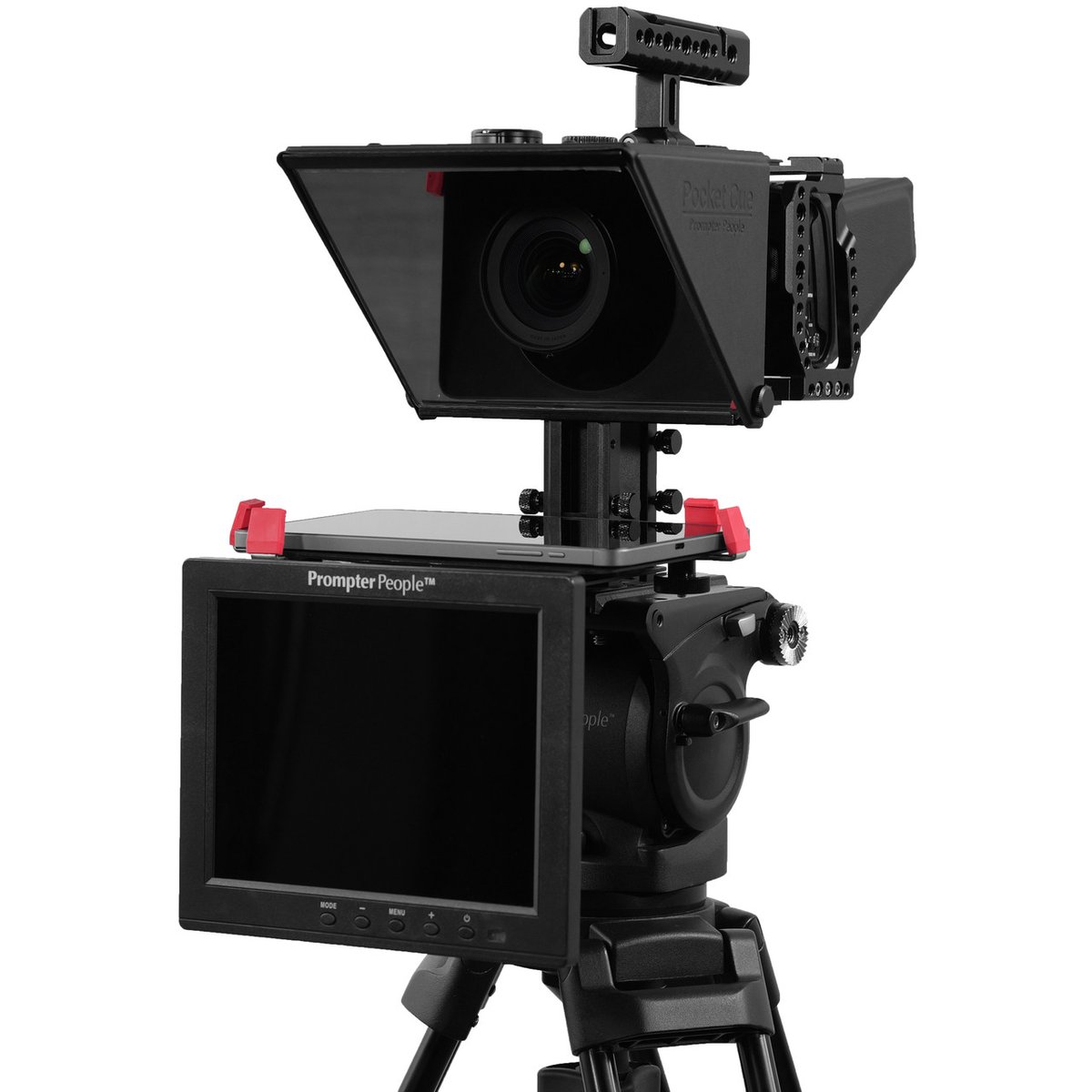Prompter People Pocket Cue V3 Tablet Mini Pro Talent Model 15mm Rail Teleprompter - view 2