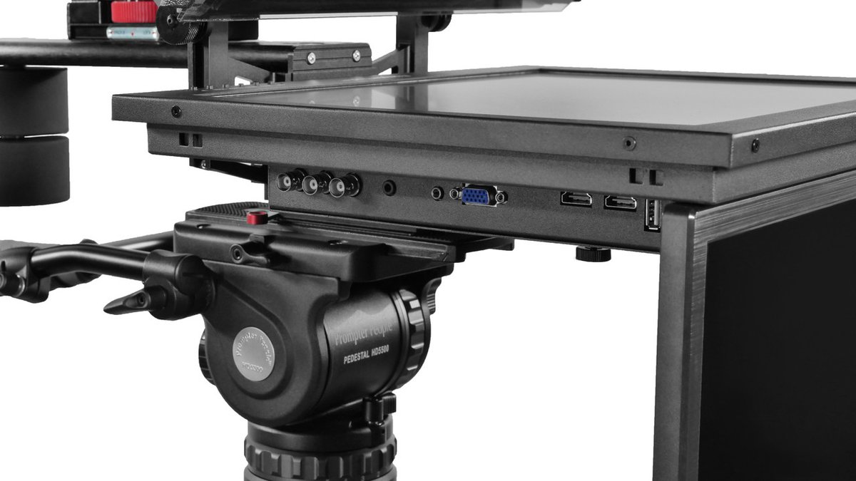 Prompter People ProLine Plus Studio 17" 400 NIT Teleprompter with Talent Monitor - view 2