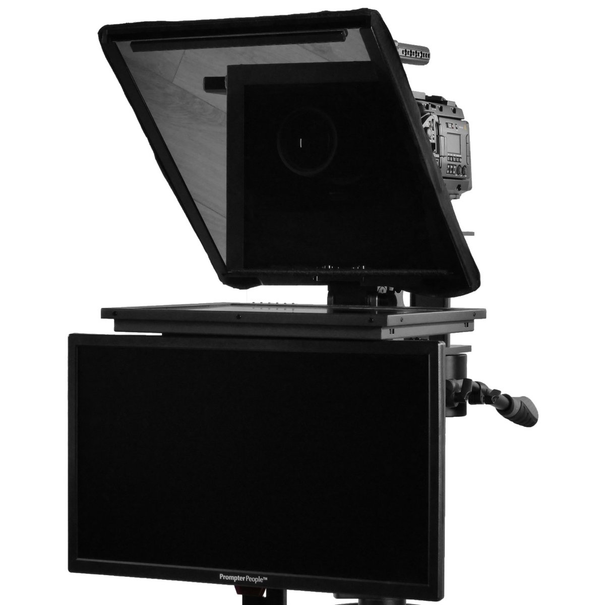 Q-Gear QPro 32 inch with 24 inch Talent Monitor Teleprompter