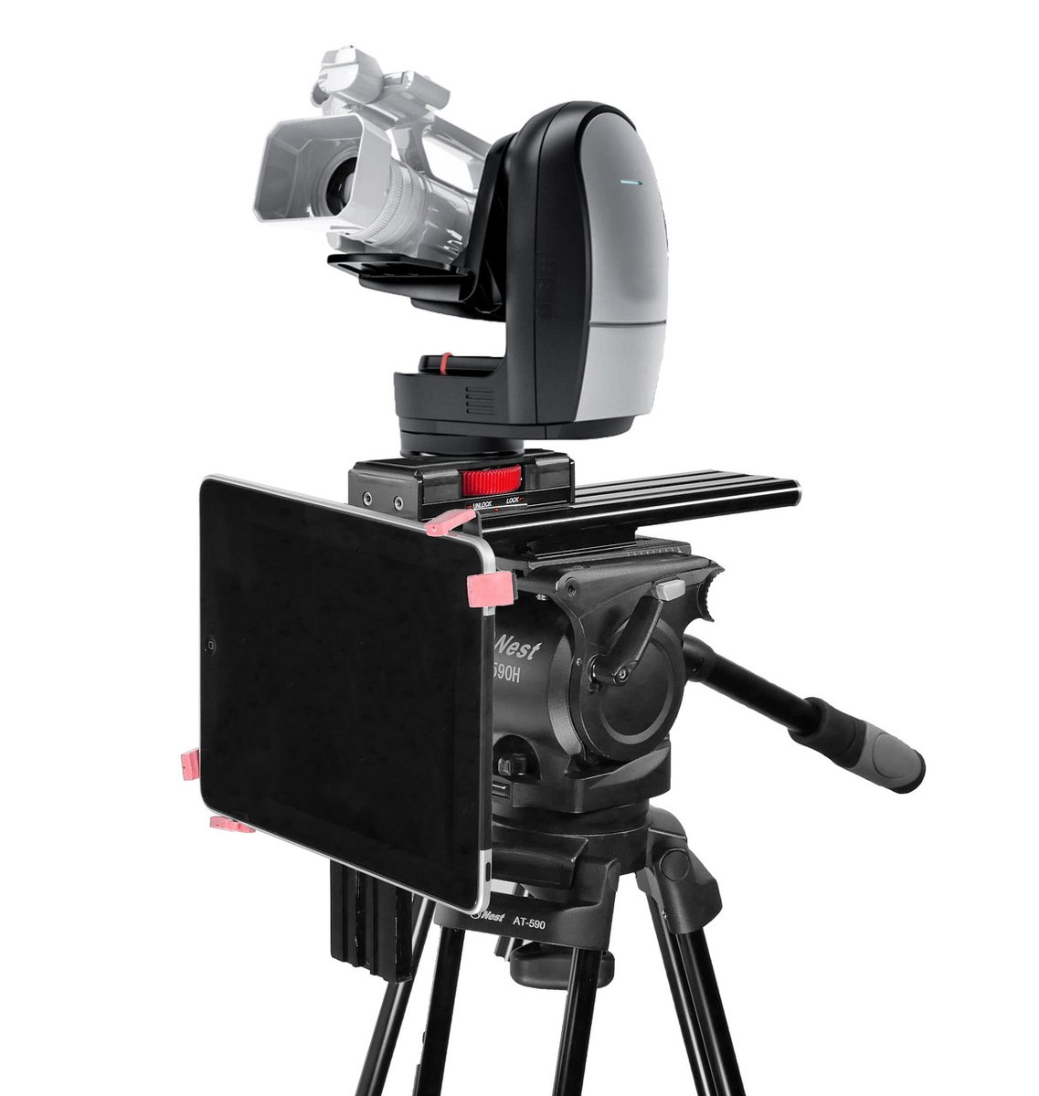 Prompter People Under Camera Bracket with TabGrabber - view 3