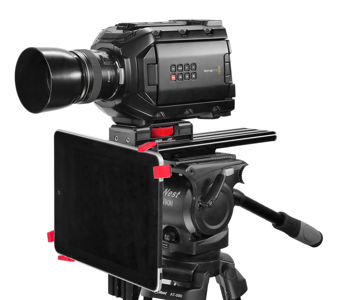 Prompter People Under Camera Bracket with TabGrabber - view 2