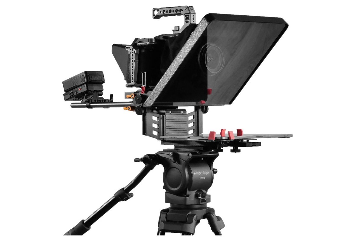 ProLine Plus 12" Tablet 15mm Rail Mount Teleprompter