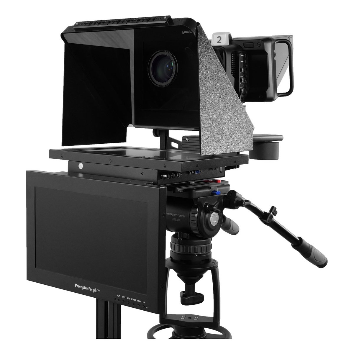 ProLine Plus WideScreen 16:9 12" Teleprompter with Talent Monitor