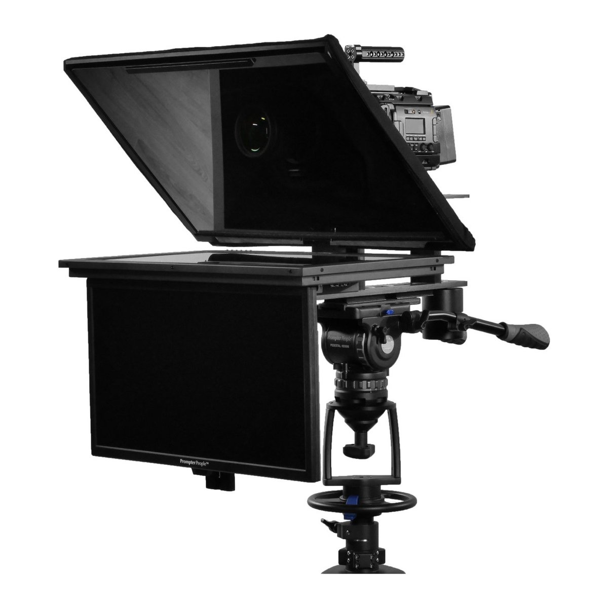Q-Gear QPro 24" 16:9 1000 NIT HighBright Teleprompter with Talent Monitor