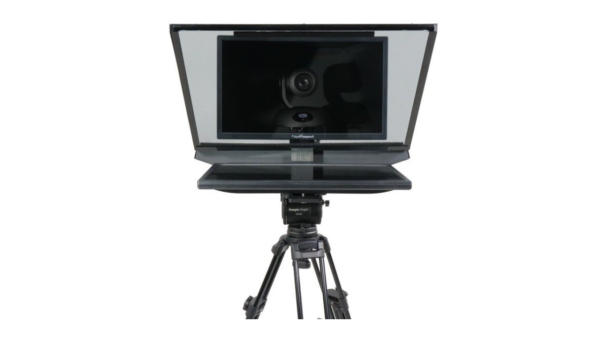 Prompter People Robo 21.5" 16:9 400 NIT PTZ Teleprompter with Talent Monitor - view 2