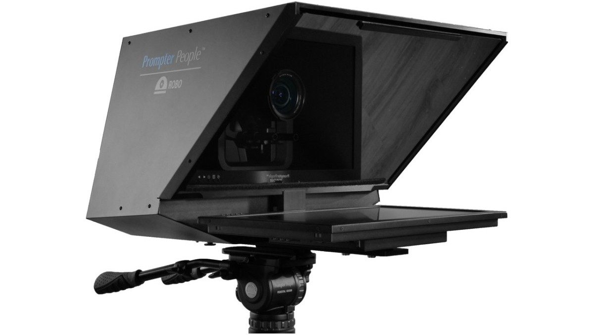 Prompter People Robo 21.5" 16:9 1000 NIT HighBright PTZ Teleprompter with Talent Monitor - view 2