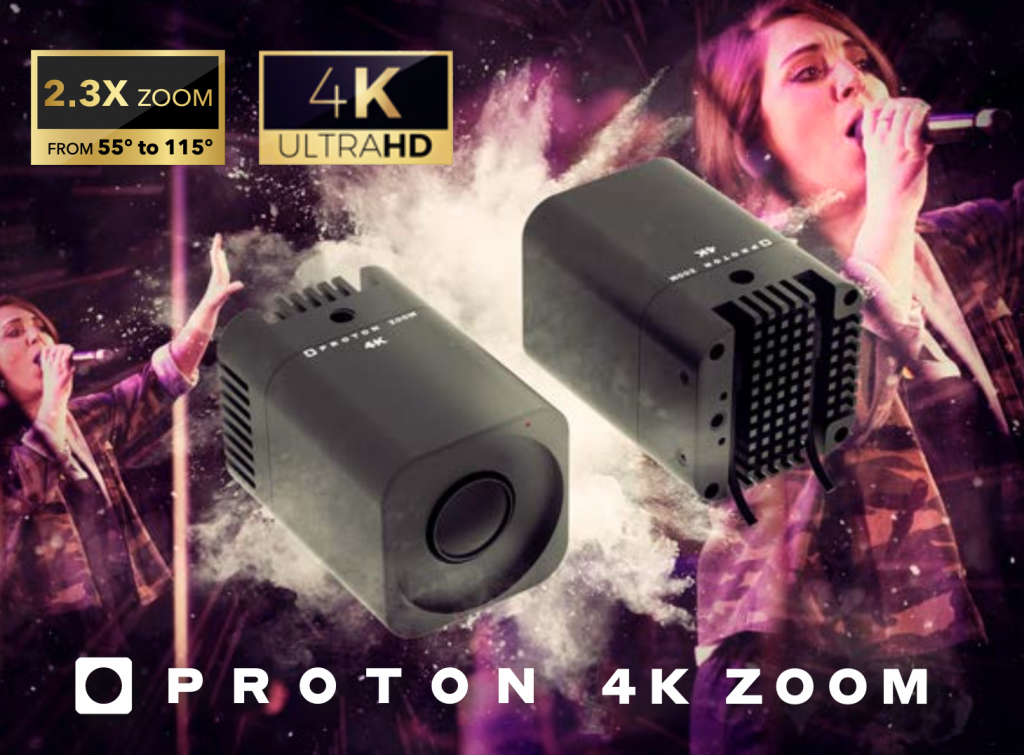 Proton 4K ZOOM Miniature 4K60 POV Camera with 2.2x Zoom