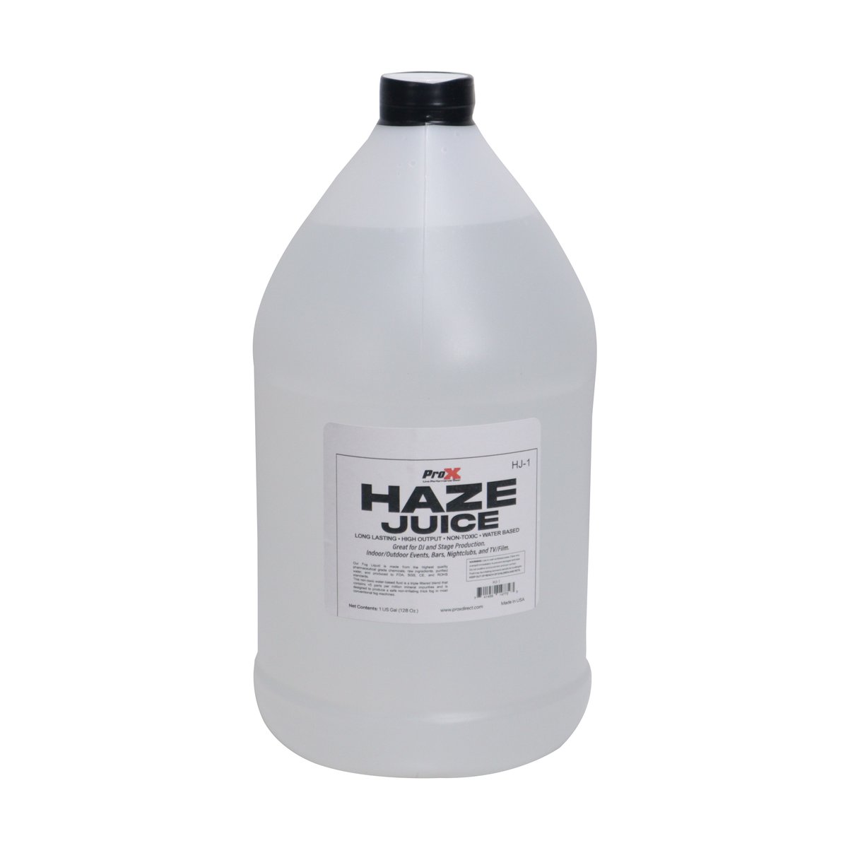 HJ-1 DJ Haze Juice Water Based Haze Machine Liquid Replacement - 1 Gallon