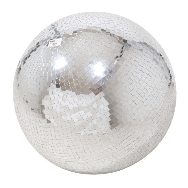 ProX MB-30 30" Mirror Disco Ball with 3/4" Glass Tiles | Bright Silver Reflective DJ Sphere with Hanging Ring - view 3
