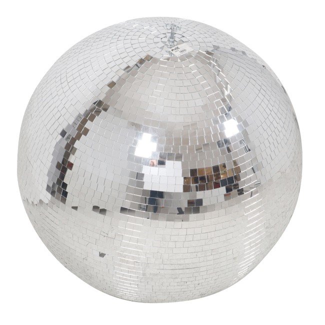 ProX MB-36 36" Mirror Disco Ball with 3/4" Glass Tiles | Bright Silver Reflective DJ Sphere with Hanging Ring - view 2