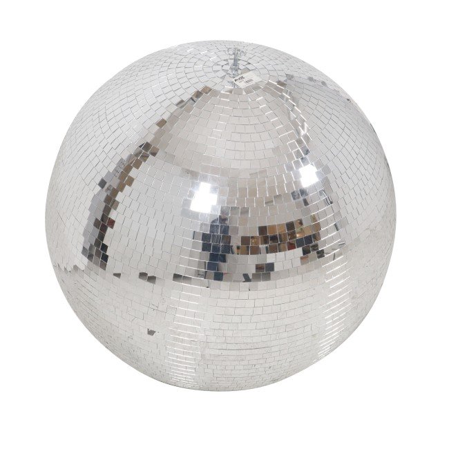 ProX MB-36 36" Mirror Disco Ball with 3/4" Glass Tiles | Bright Silver Reflective DJ Sphere with Hanging Ring - view 3