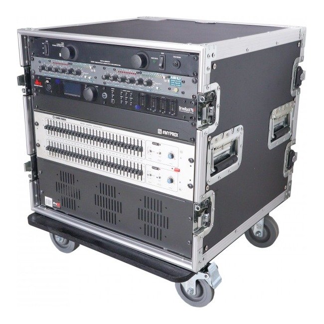 PRO X T-10RSS 10U Rack Space ATA Style Flight Case 19 Inch Depth with 4" Casters