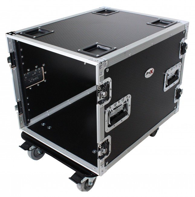 PRO X T-10RSS24 10U Space Rack Mount Flight Case 24 Inch Depth W-Casters