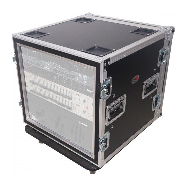 PRO X 12U - 14U Space Shockproof Amp Rack ATA Flight Case 20" Depth