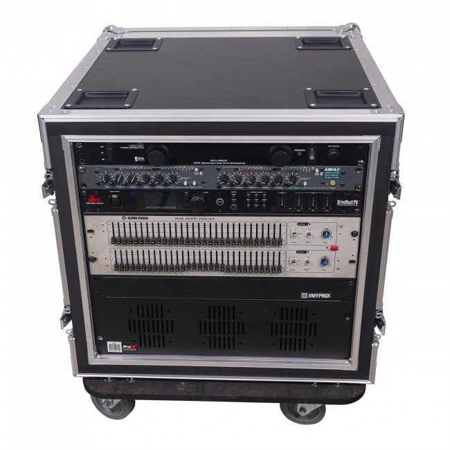 ProX T-12RSPW 12U Space Shockproof Amp Rack ATA Flight Case 20" Depth - view 4