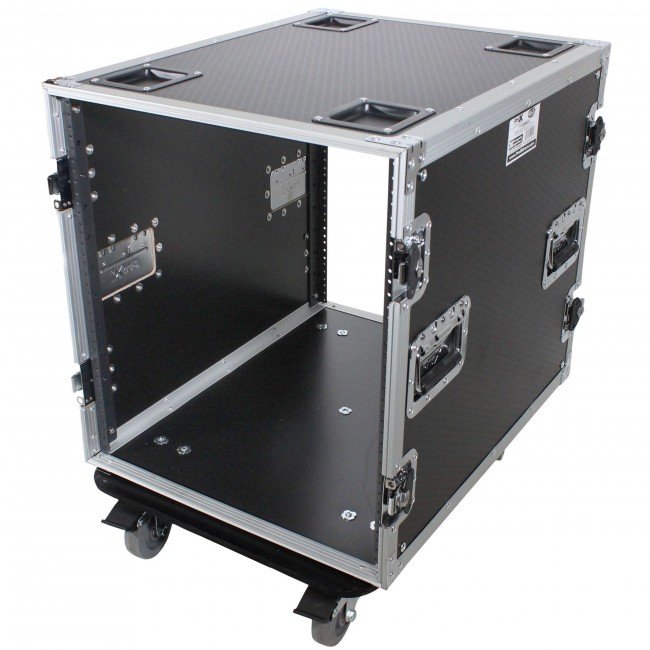 PRO X T-12RSS24 12U Space Amp Rack Mount ATA Flight Case 24 Inch Depth W-Casters