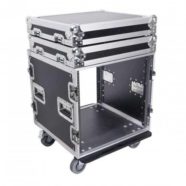 ProX 12U - 16U Vertical Amp Rack Mount Flight Case with Caster Wheels - view 3