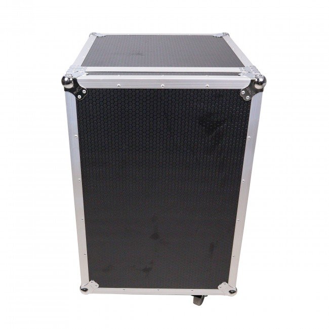 ProX T-14MRSS MK2 14U Vertical Rack Mount Flight Case with 10U Top for Mixer Combo Amp Rack with Caster Wheels - view 2
