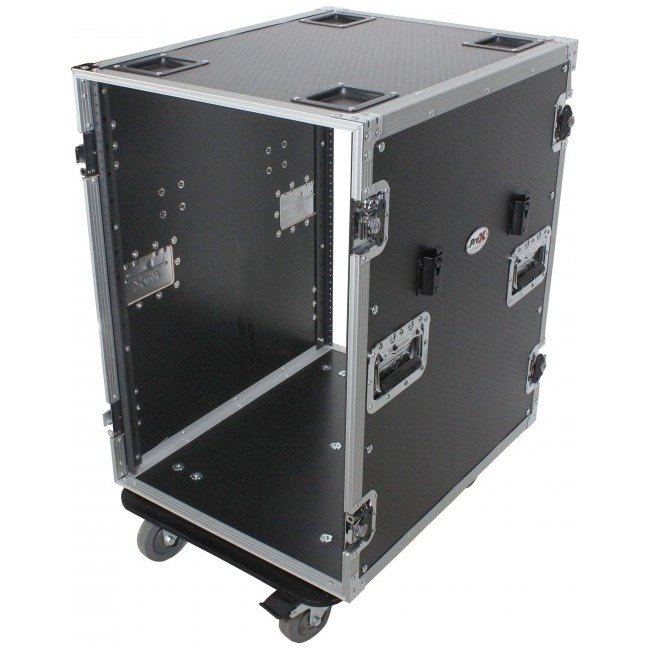 ProX T-16RSS24WDST 16U Space Amp Rack Mount ATA Flight Case | 24" Depth | Incl. 2x Side Tables and Casters - view 2