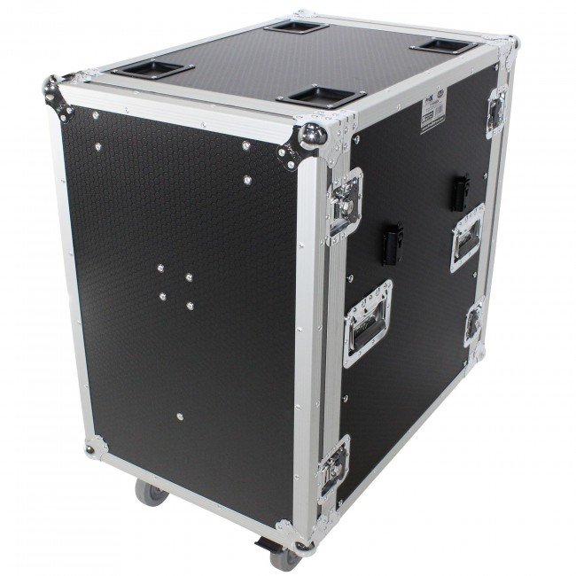 ProX T-16RSS24WDST 16U Space Amp Rack Mount ATA Flight Case | 24" Depth | Incl. 2x Side Tables and Casters - view 4