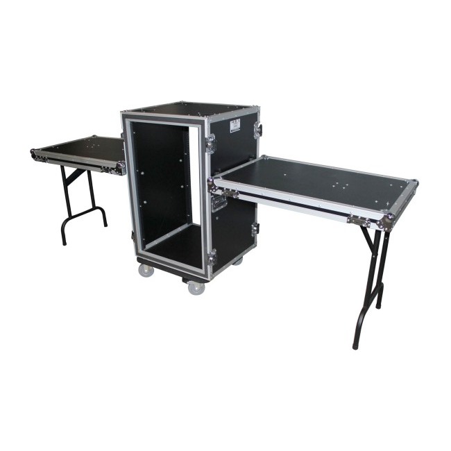 ProX T-18RSPWDT 18U Vertical Shockproof Rack Case 20 In Deep W-Side Tables and Casters - view 3