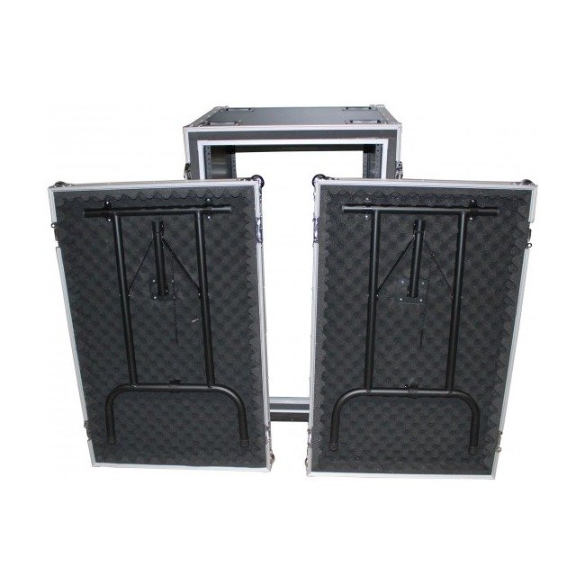 ProX T-18RSPWDT 18U Vertical Shockproof Rack Case 20 In Deep W-Side Tables and Casters - view 4