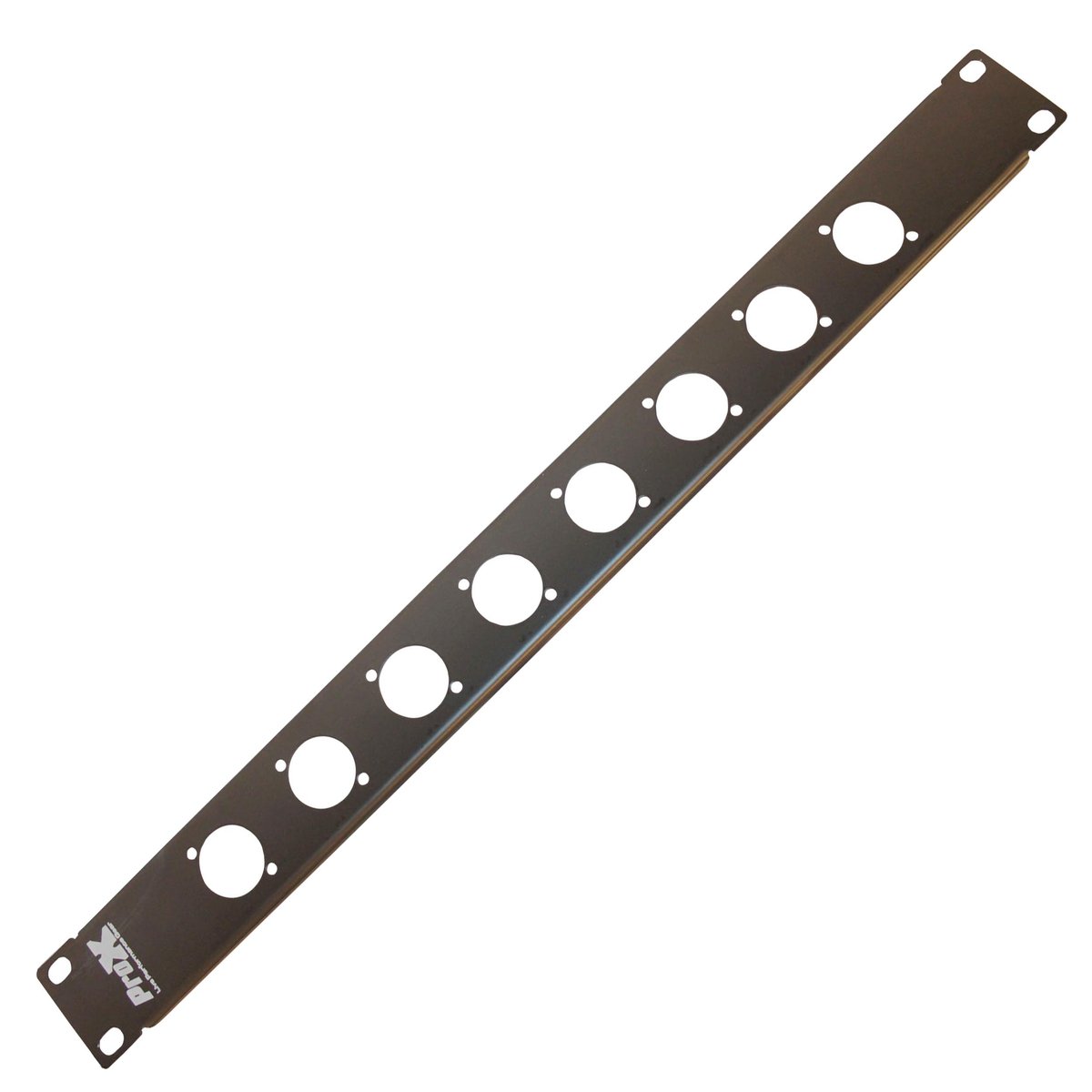 PRO X T-1U8XLR 1U Rack Panel Punched for 8 XLR, Speaker twist connector or power Connection Compatible Connectors