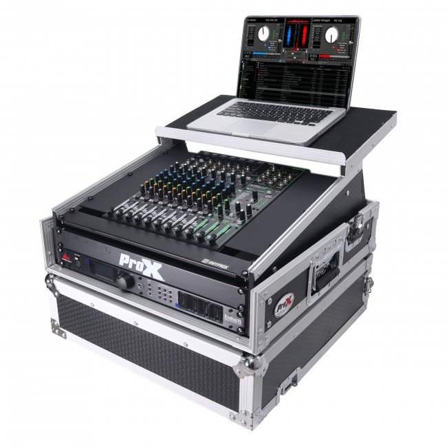 ProX T-2MRLT MK2 2U Rack Front and 10U Top Mixer Mobile DJ Combo ATA Flight Style Case - view 2