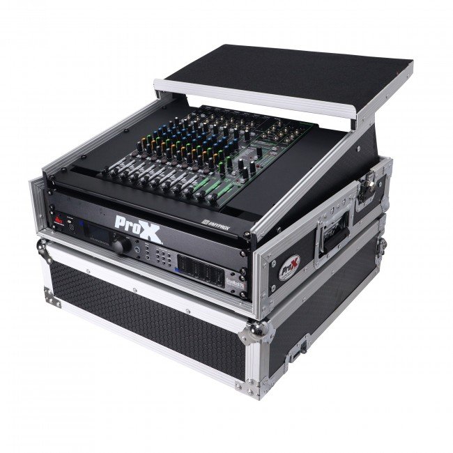 ProX T-2MRLT MK2 2U Rack Front and 10U Top Mixer Mobile DJ Combo ATA Flight Style Case - view 4