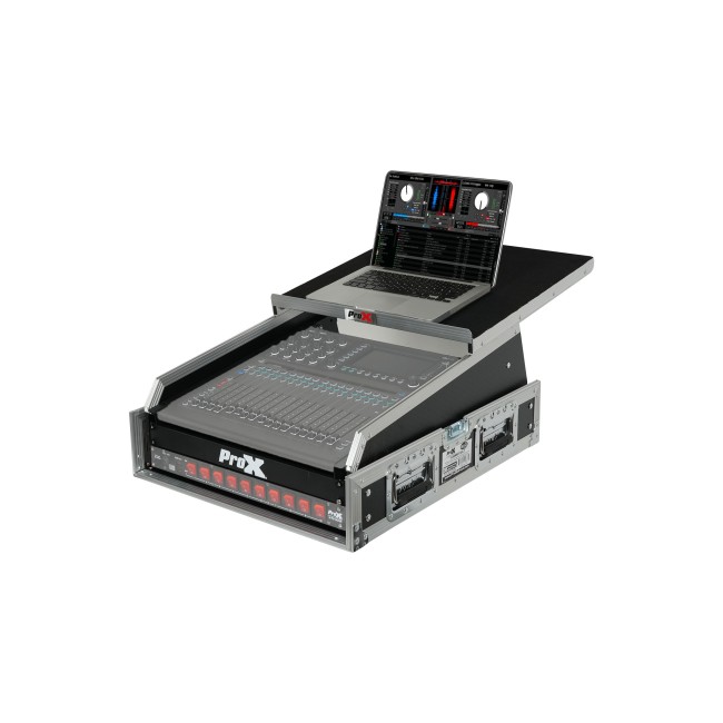 PRO X T-2MRSS13ULT MK2 13U Top Mixer and 2U Rack Combo Flight Case with Laptop Shelf and 3 removable doors