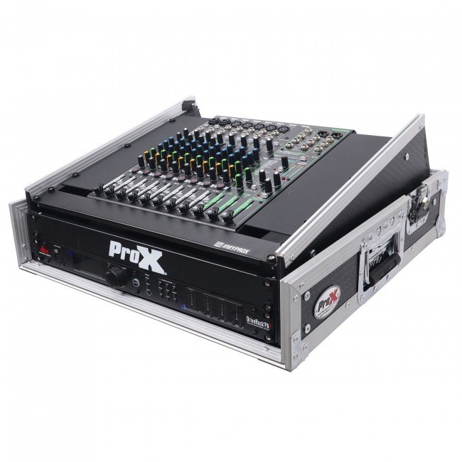 ProX 2U - 8U Vertical Rack Mount Flight Case with 10U Top for Mixer Combo Amp Rack - view 2