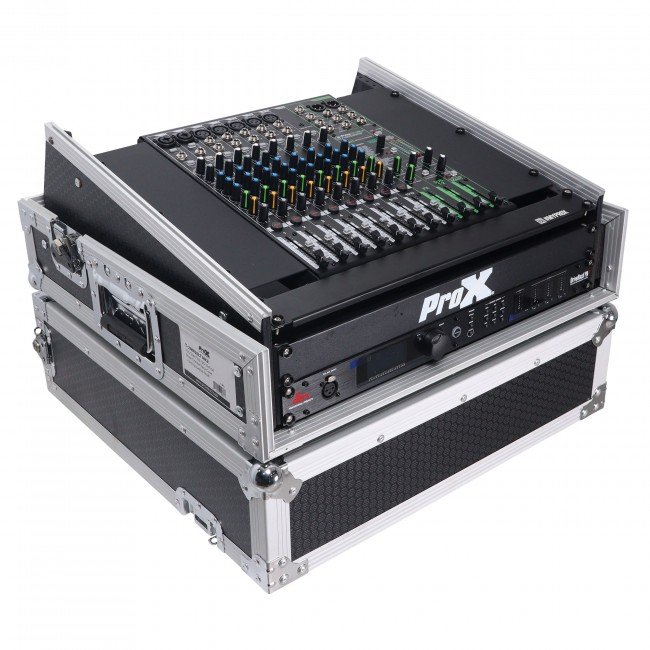 ProX 2U - 8U Vertical Rack Mount Flight Case with 10U Top for Mixer Combo Amp Rack - view 3