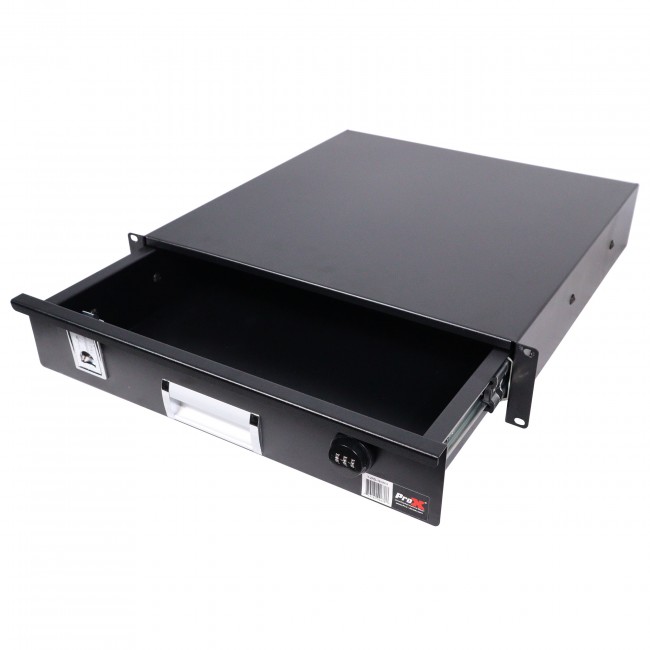 ProX 2U - 4U Rack Space 18" Depth Rack Mount Drawer for Audio, DJ, and IT Server rack cases. - view 3