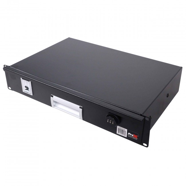 PRO X T-2RD-12MK3 2U Rack Space 12" Depth Rack Mount Drawer for Audio, DJ, and IT Server rack cases.
