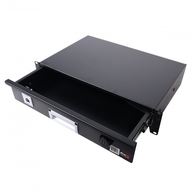 ProX T-2RD-12MK3 2U Rack Space 12" Depth Rack Mount Drawer for Audio, DJ, and IT Server rack cases. - view 3