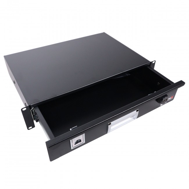 ProX T-2RD-12MK3 2U Rack Space 12" Depth Rack Mount Drawer for Audio, DJ, and IT Server rack cases. - view 4