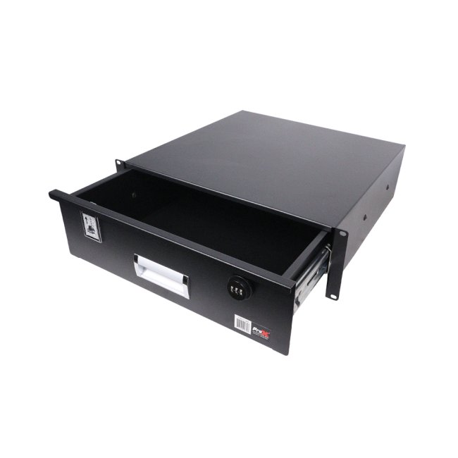 PRO X T-3RD-12MK2 3U Rack Space 12-Inch Depth Drawer for Server Rack for Rack Mount Drawer Server Cabinet Case