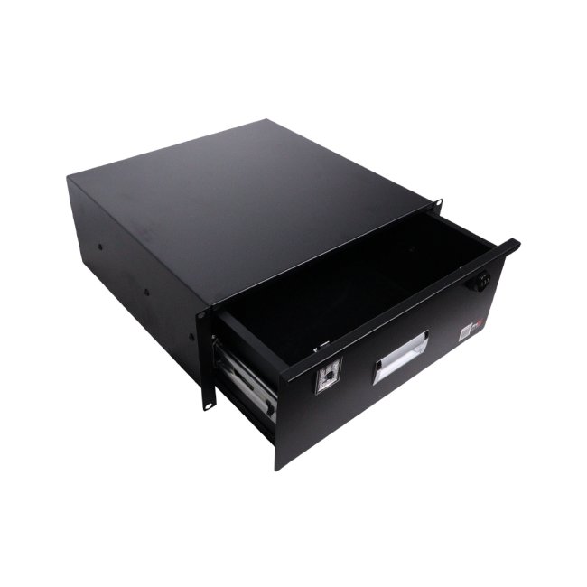 PRO X T-4RD-12MK2 4U Rack Space 12-Inch Depth Drawer for Server Rack for Rack Mount Drawer Server Cabinet Case