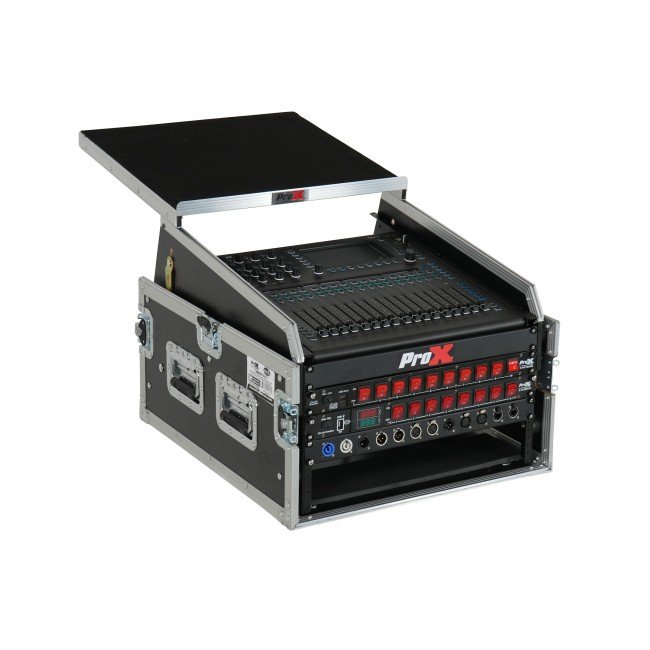 ProX T-6MRSS13ULT MK2 13U Top Mixer 6U Front Rack Combo Flight Case with Removable Sliding Laptop Shelf - view 4