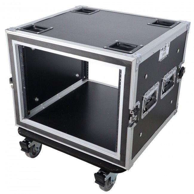 ProX T-8RSP ATA Style 8U Shockproof Rack Mount Flight Case 20 inch Depth with Caster Wheels - view 2